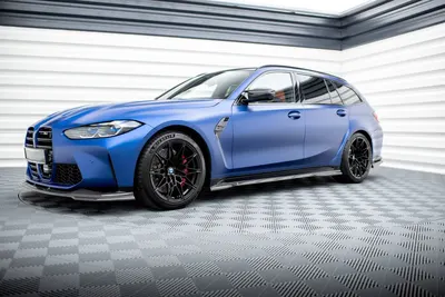 Maxton Design Splitter-Set für BMW M3 G81 Touring – Sichtcarbon (Prepreg)