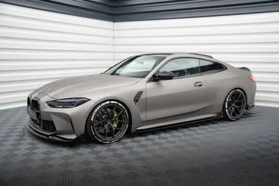 Maxton Design Splitter-Set für BMW M4 Coupé G82 / G82 Facelift – Schwarz glänzend