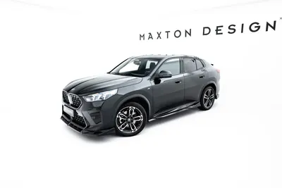 Maxton Design Splitter-Set für BMW X2 M-Paket / iX2 U10 – Schwarz glänzend