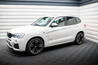 Maxton Design Splitter-Set für BMW X3 M-Paket F25 Facelift – Schwarz glänzend