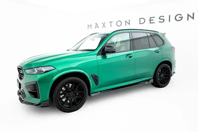 Maxton Design Splitter-Set für BMW X5 M F95 Facelift – Sichtcarbon (Prepreg)