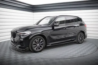 Maxton Design Splitter-Set für BMW X5 M-Paket G05 – Schwarz glänzend