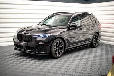 Maxton Design Splitter-Set für BMW X7 M-Paket G07 – Schwarz glänzend