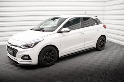 Maxton Design Splitter-Set für Hyundai i20 Mk2 Facelift – Schwarz glänzend