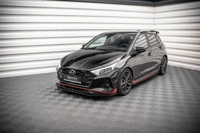 Maxton Design Splitter-Set für Hyundai i20 N Mk3 – Schwarz glänzend