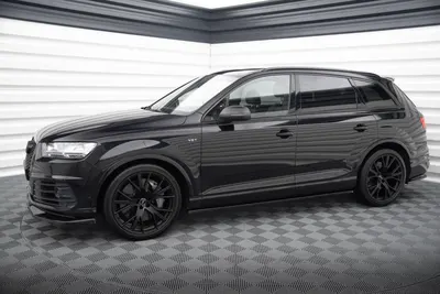Maxton Design Splitter-Set V.1 für Audi SQ7 Mk2 – Schwarz glänzend