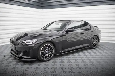 Maxton Design Splitter-Set V.1 für BMW 2er Coupé G42 – Schwarz glänzend