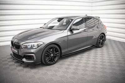 Maxton Design Splitter-Set V.1 für BMW M140i F20 Facelift – Schwarz glänzend