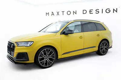 Maxton Design Splitter-Set V.2 für Audi SQ7 Mk2 (4M) Facelift – Schwarz glänzend