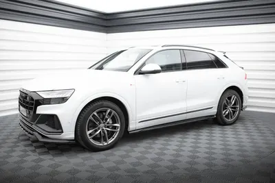 Maxton Design Splitter-Set V.2 für Audi SQ8 Mk1 – Schwarz glänzend
