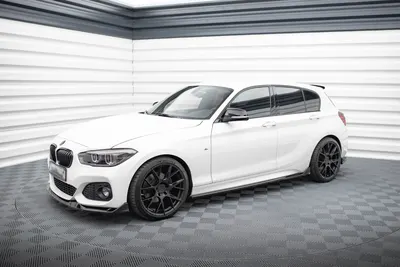 Maxton Design Splitter-Set V.2 für BMW M140i F20 Facelift – Schwarz glänzend