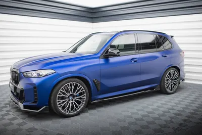 Maxton Design Splitter-Set V.2 für BMW X5 M-Paket G05 Facelift – Schwarz glänzend