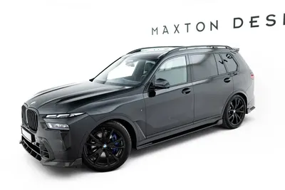 Maxton Design Splitter-Set V.2 für BMW X7 M-Paket G07 Facelift – Sichtcarbon (Prepreg)