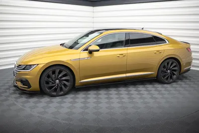 Maxton Design Splitter-Set für VW Arteon R-Line Limousine / Shooting Brake Mk1 – Schwarz glänzend