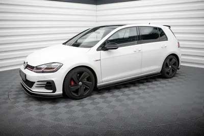Maxton Design Splitter-Set für VW Golf 7 GTI Facelift – Schwarz glänzend