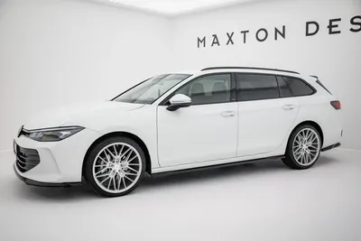 Maxton Design Splitter-Set für VW Passat B9 – Schwarz glänzend