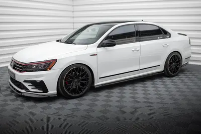 Maxton Design Splitter-Set für VW Passat GT B8 Facelift USA – Schwarz glänzend