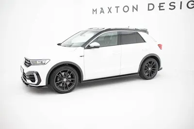 Maxton Design Splitter-Set für VW T-Roc R Mk1 – Schwarz glänzend