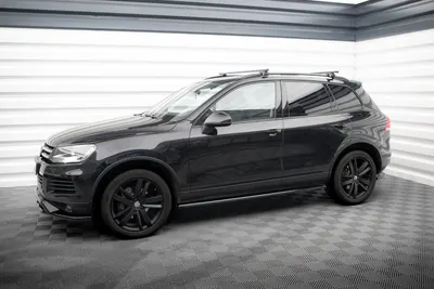 Maxton Design Splitter-Set für VW Touareg Mk2 – Schwarz glänzend