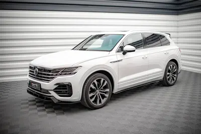 Maxton Design Splitter-Set für VW Touareg R-Line Mk3 – Schwarz glänzend