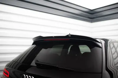 Maxton Design Spoilerlippe für Audi A3 Sportback 8V Facelift – Schwarz glänzend