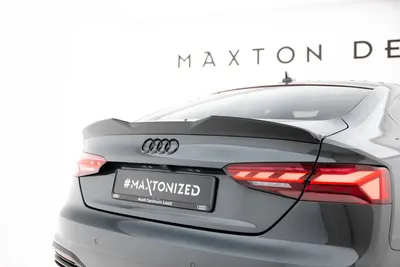Maxton Design Spoilerlippe für Audi A5 Sportback F5 – Schwarz glänzend