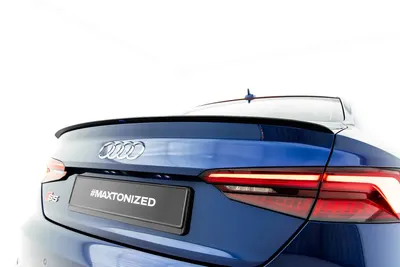 Maxton Design Spoilerlippe für Audi A5 S line F5 Coupé – Schwarz glänzend