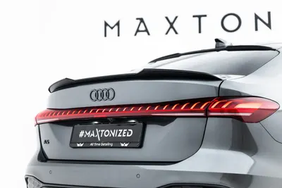 Maxton Design Spoilerlippe für Audi A5 S line / S5 Limousine B10 – Schwarz glänzend