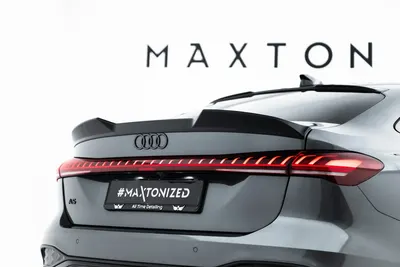 Maxton Design Spoilerlippe für Audi A5 S line / S5 Limousine B10 – Schwarz glänzend