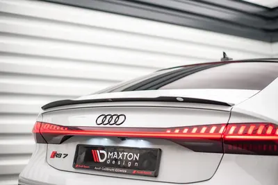 Maxton Design Spoilerlippe für Audi A7 C8 / C8 S line / S7 C8 / RS7 C8 – Schwarz glänzend