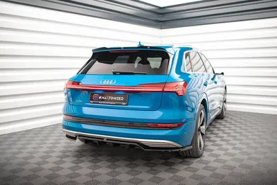 Maxton Design Spoilerlippe für Audi e-tron – Schwarz glänzend