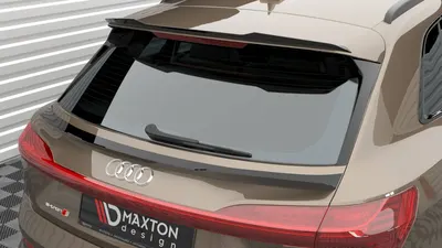 Maxton Design Spoilerlippe für Audi e-tron – Schwarz glänzend