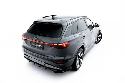 Maxton Design Spoilerlippe für Audi Q6 e-tron Standard / S line / SQ6 e-tron SUV Mk1 – Schwarz glänzend