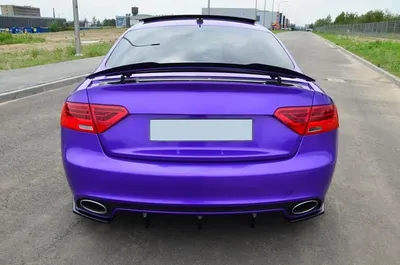 Maxton Design Spoilerlippe für Audi RS5 Mk1 (8T) Facelift – Schwarz glänzend