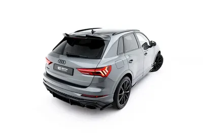 Maxton Design Spoilerlippe für Audi RSQ3 SUV F3 – Schwarz glänzend