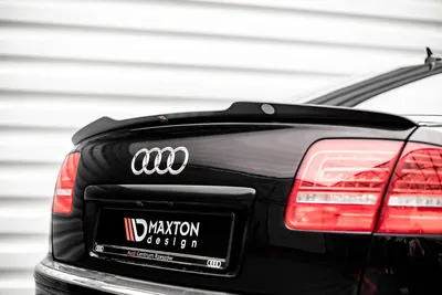 Maxton Design Spoilerlippe für Audi S8 Limousine D3 – Schwarz glänzend