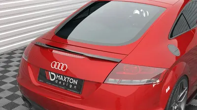 Maxton Design Spoilerlippe für Audi TT 8J – Schwarz glänzend