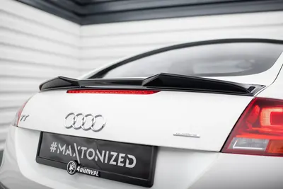 Maxton Design Spoilerlippe für Audi TT 8J – Schwarz glänzend