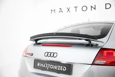 Maxton Design Spoilerlippe für Audi TT 8J – Schwarz glänzend