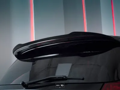 Maxton Design Spoilerlippe für BMW 1er E81/ E87 FACELIFT (AERO SPOILER) – Schwarz glänzend