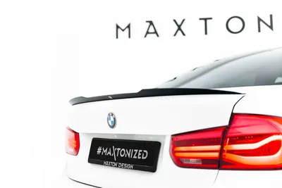 Maxton Design Spoilerlippe für BMW 3er Limousine F30 – Schwarz glänzend