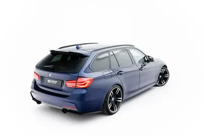 Maxton Design Spoilerlippe für BMW 3er M-Paket Touring F31 / F31 Facelift – Schwarz glänzend
