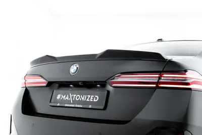 Maxton Design Spoilerlippe für BMW 5er / i5 M-Paket Limousine G60 – Schwarz glänzend