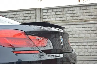 Maxton Design Spoilerlippe für BMW 6er Gran Coupé M-Paket – Schwarz glänzend