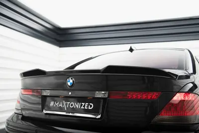 Maxton Design Spoilerlippe für BMW 7er E65 – Schwarz glänzend