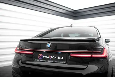 Maxton Design Spoilerlippe für BMW 7er G11 / G12 – Schwarz glänzend