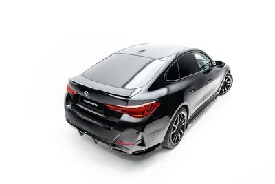 Maxton Design Spoilerlippe für BMW i4 / / M440i / 4 Gran Coupé M-Paket G26 – Schwarz glänzend