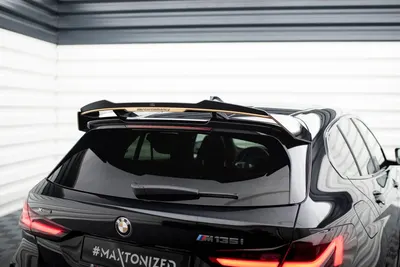 Maxton Design Spoilerlippe für BMW M135i M-Performance F40 – Schwarz glänzend