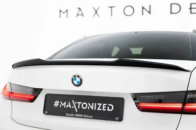 Maxton Design Spoilerlippe für BMW M340i / 3 M-Paket / M3 Limousine G20 – Schwarz glänzend