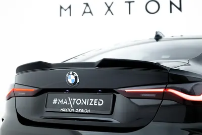 Maxton Design Spoilerlippe für BMW M4 G82 / G82 Facelift / M440i / 4 M-Paket G22 / G22 Facelift – Schwarz glänzend